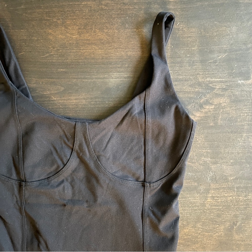 Abercrombie & Fitch Black Corset Bodysuit